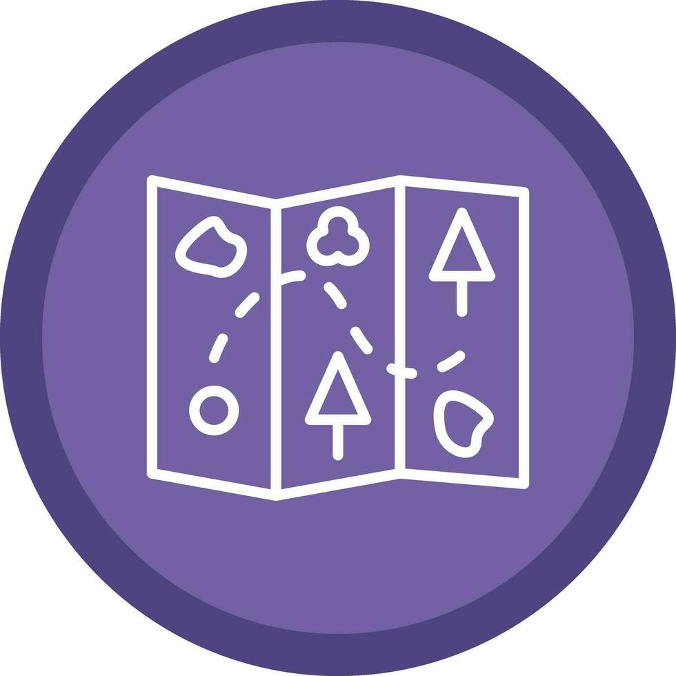 Treasure Map Vector Icon Design
