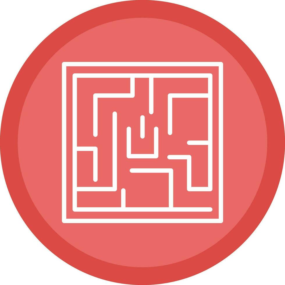 Labyrinth Vector Icon Design