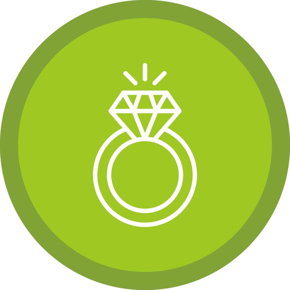 diseño de icono de vector de anillo de diamante