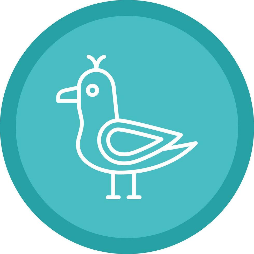Seagull Vector Icon Design