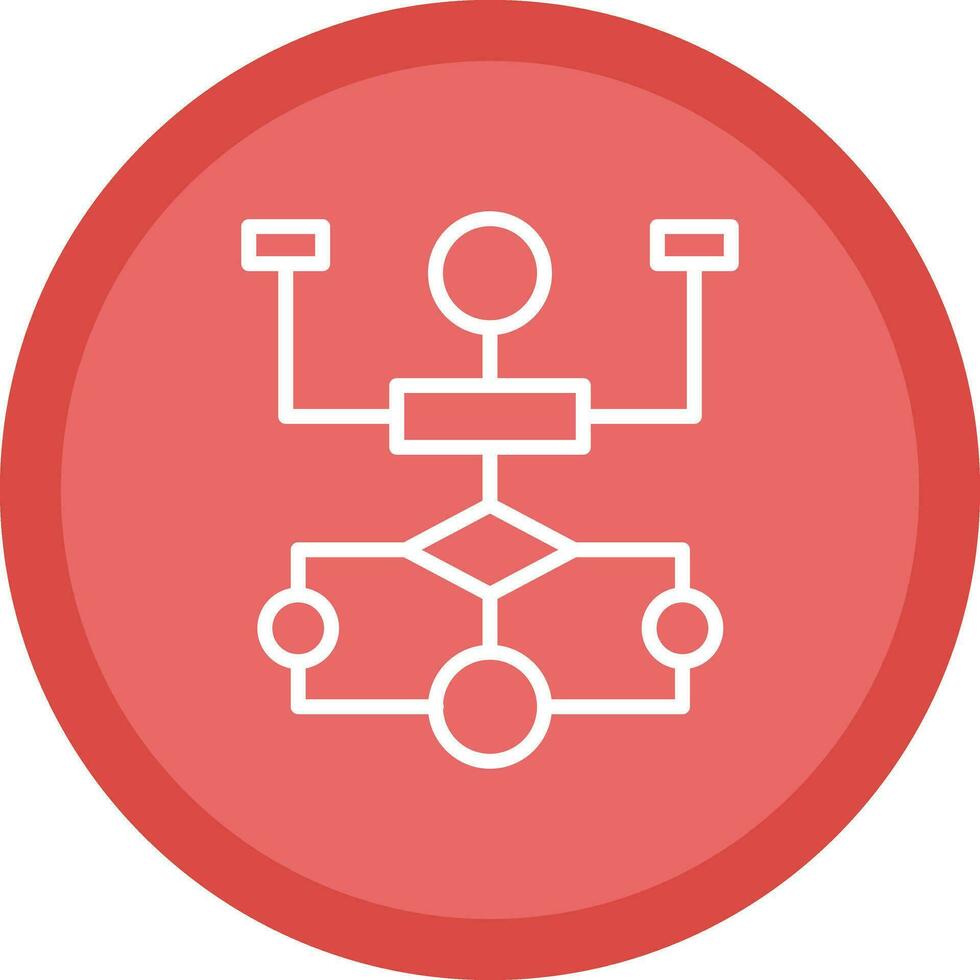 Flow Chart Vector Icon Design