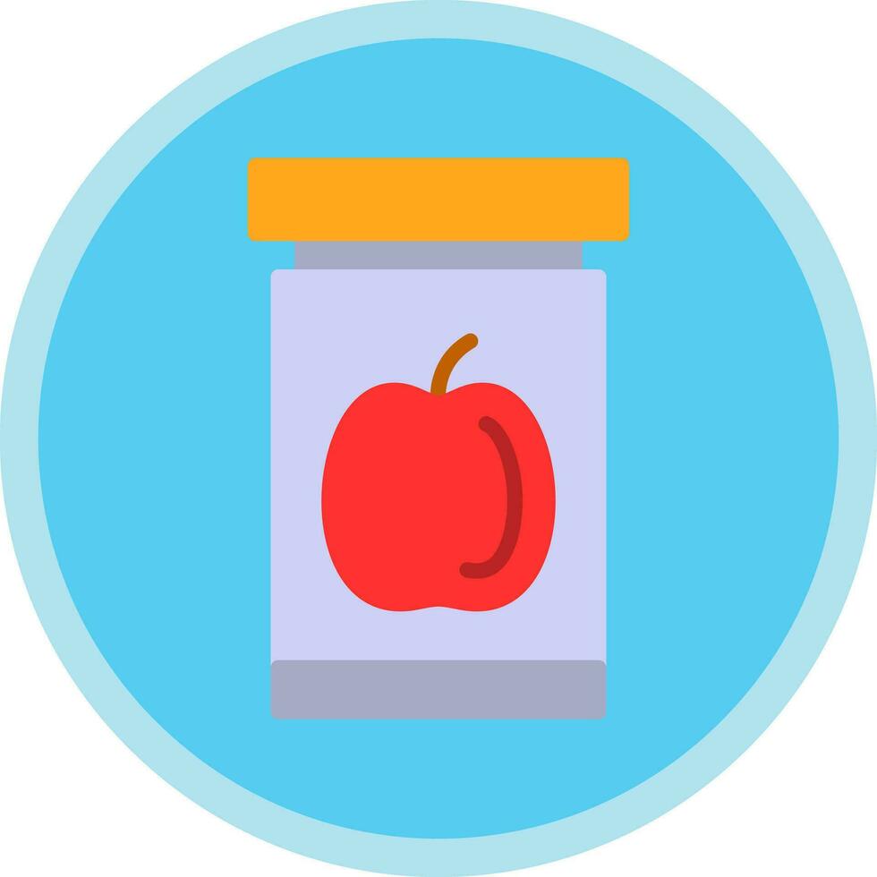 manzana mermelada vector icono diseño