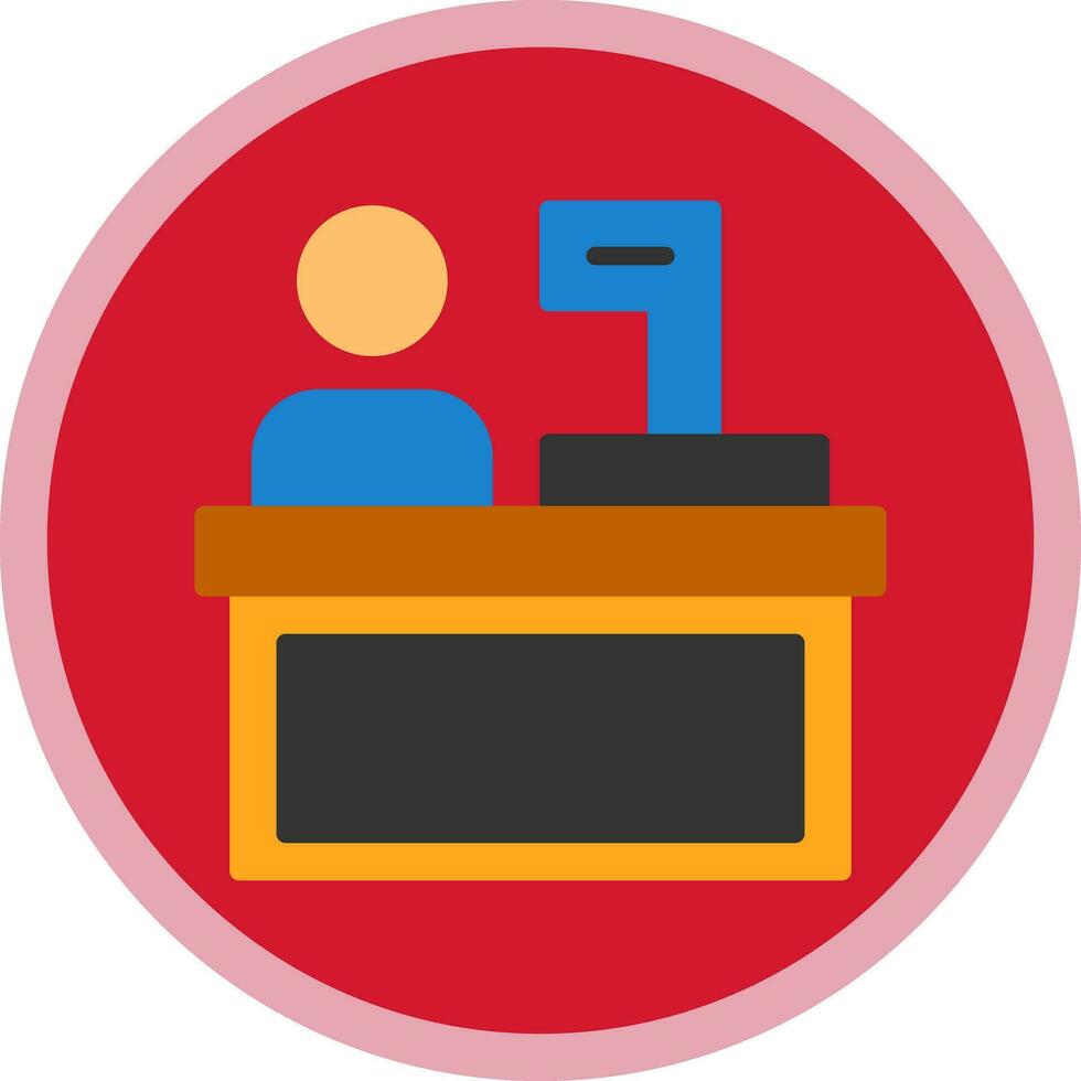 Cashier Vector Icon Design