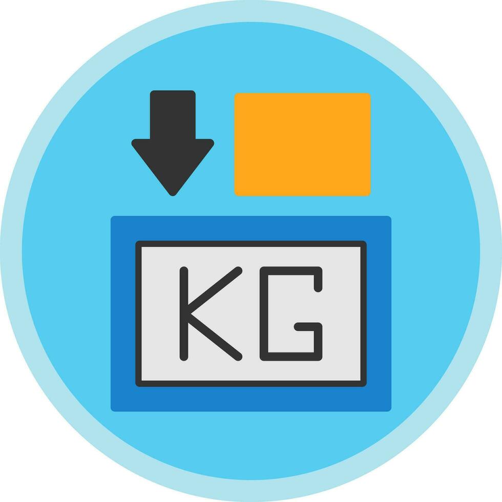 Weight Vector Icon Design