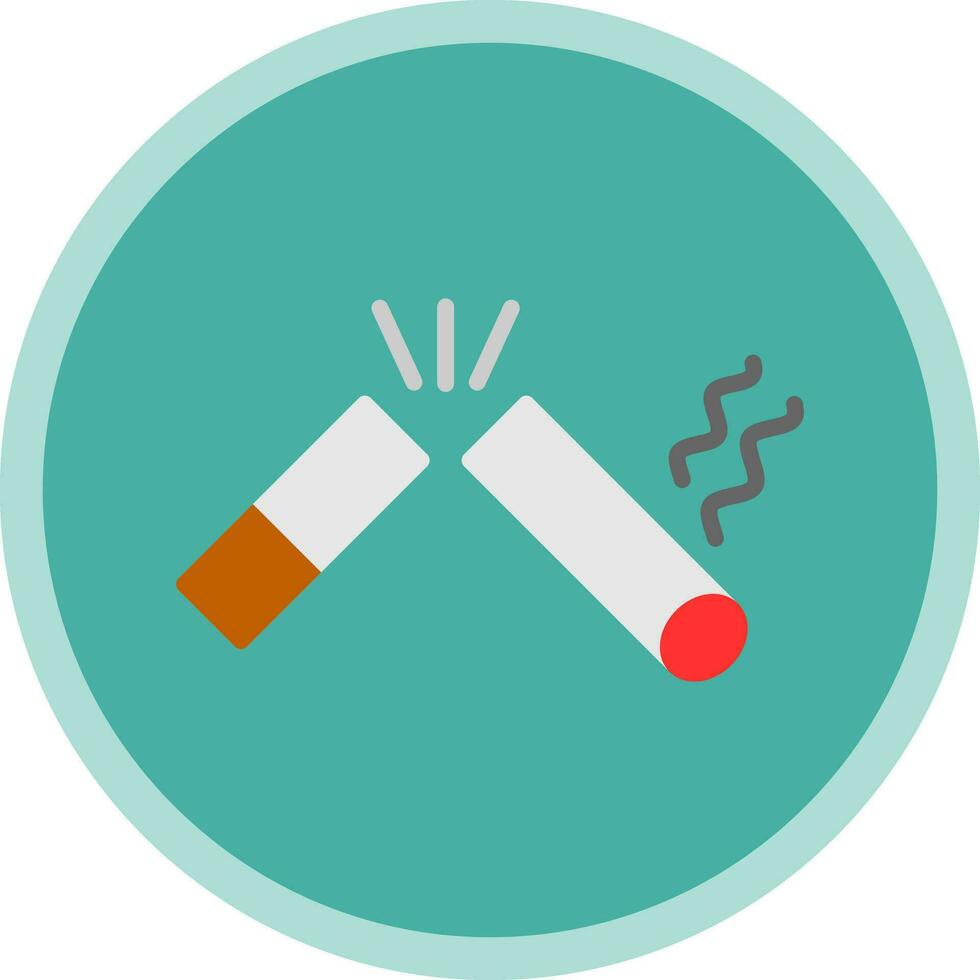 roto cigarrillo vector icono diseño