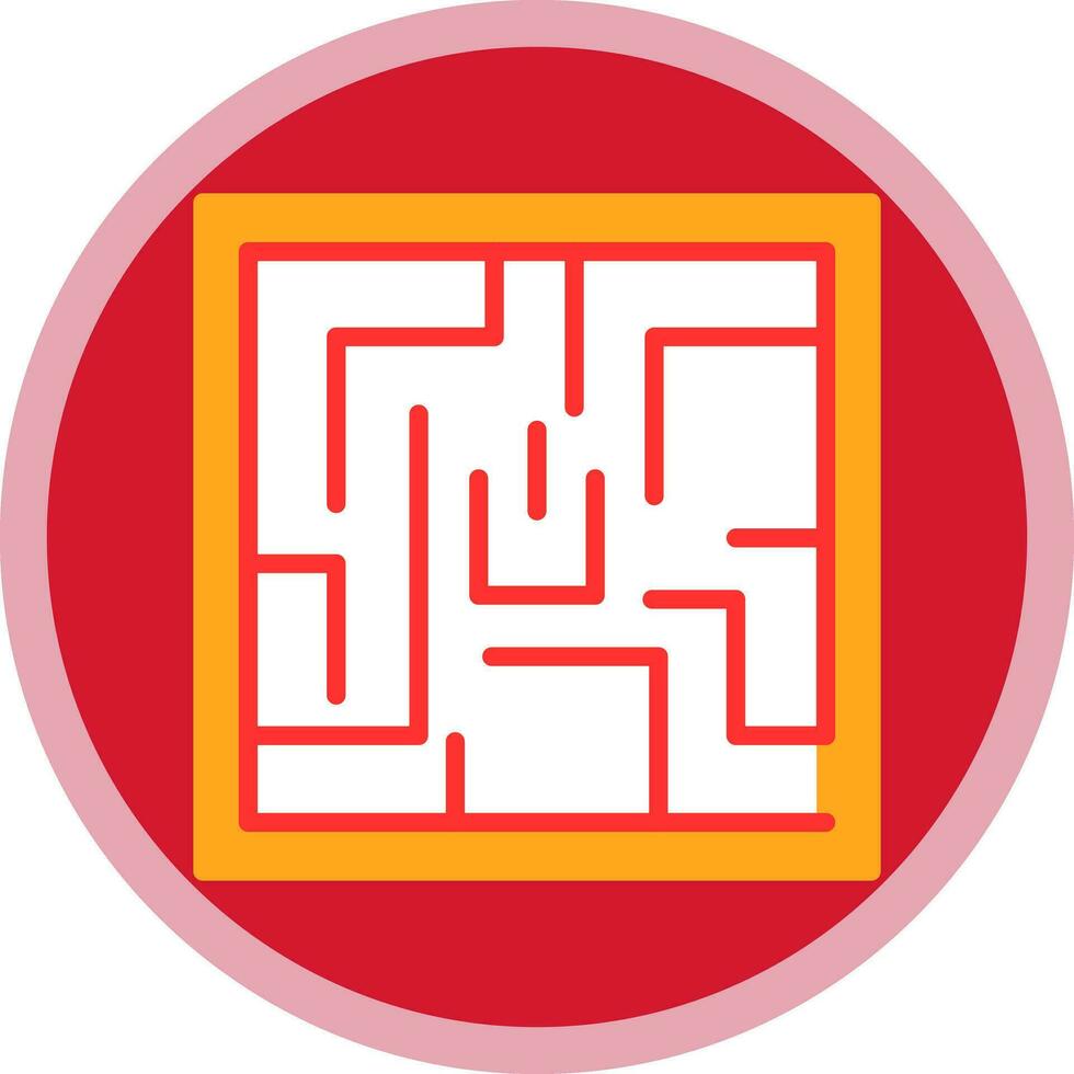 Labyrinth Vector Icon Design