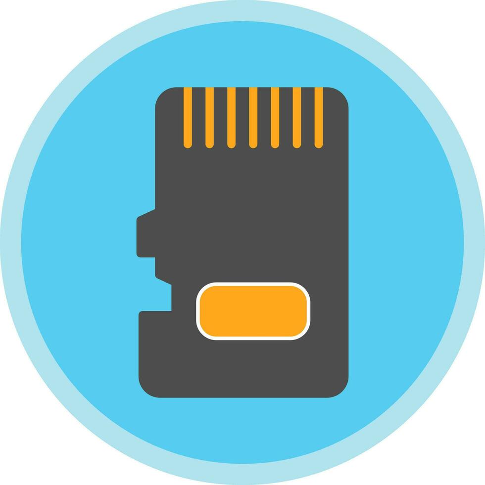 Memory Card Vector Icon Design