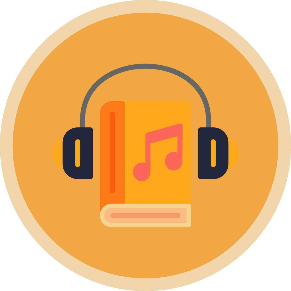 Audio Book Vector Icon Design