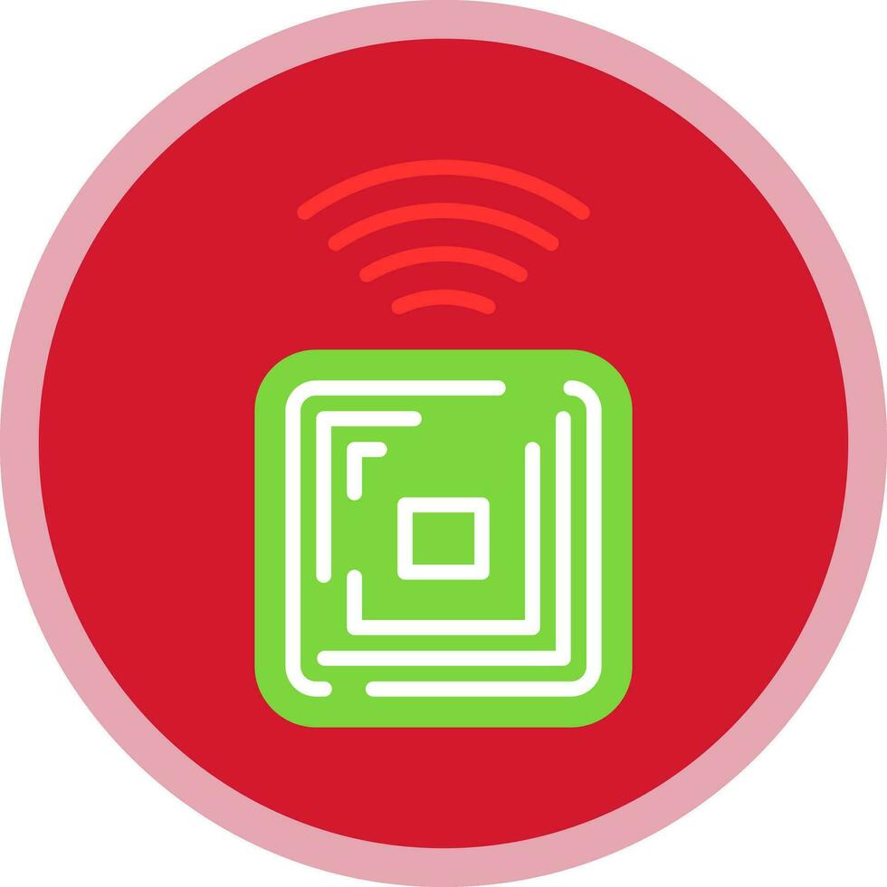 Rfid Chip Vector Icon Design