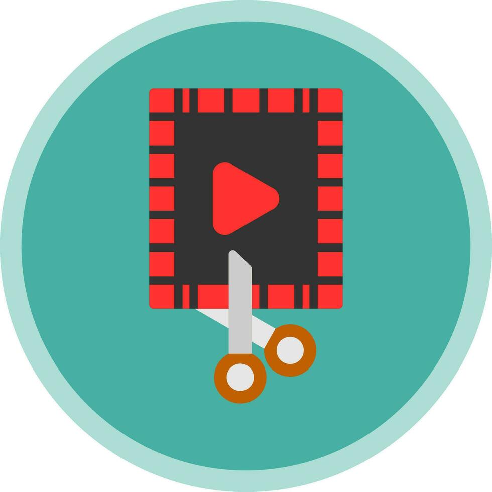 diseño de icono de vector de editor de video