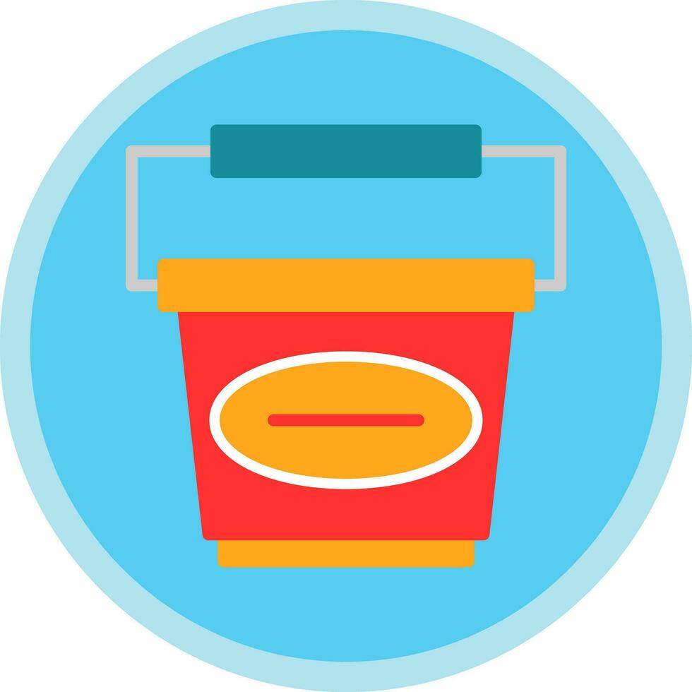 Bucket Vector Icon Design