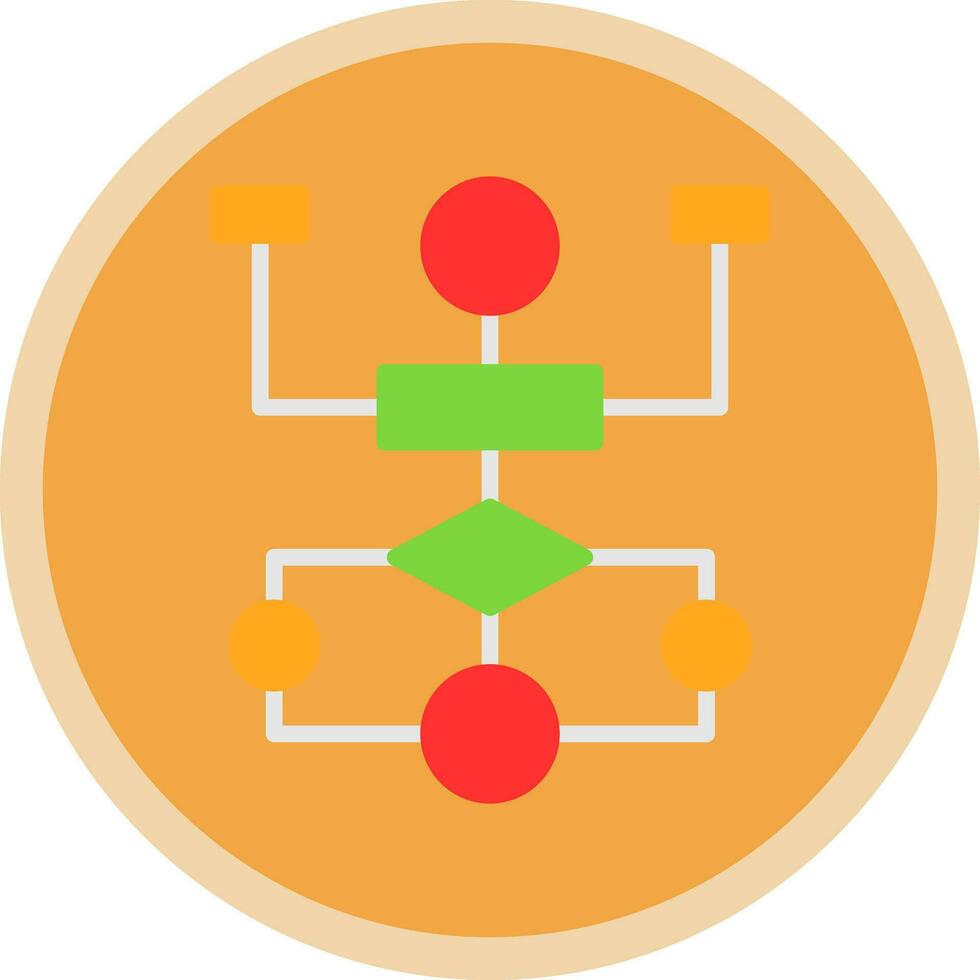 Flow Chart Vector Icon Design