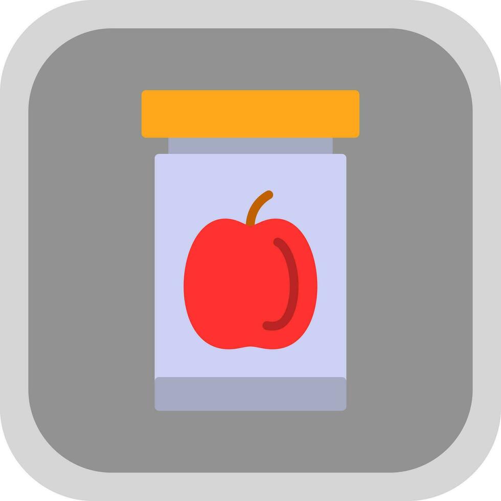 manzana mermelada vector icono diseño