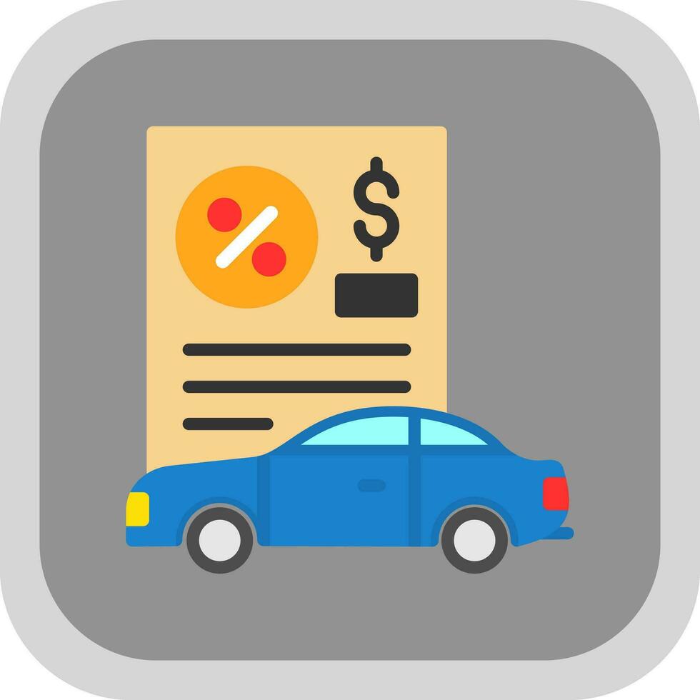 Car Loan Vector Icon Design