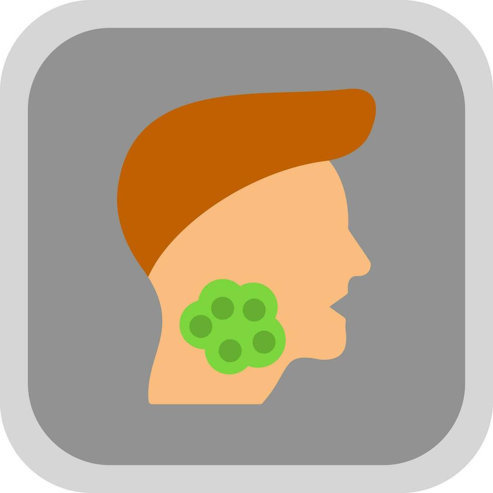 Throat Cancer Vector Icon Design