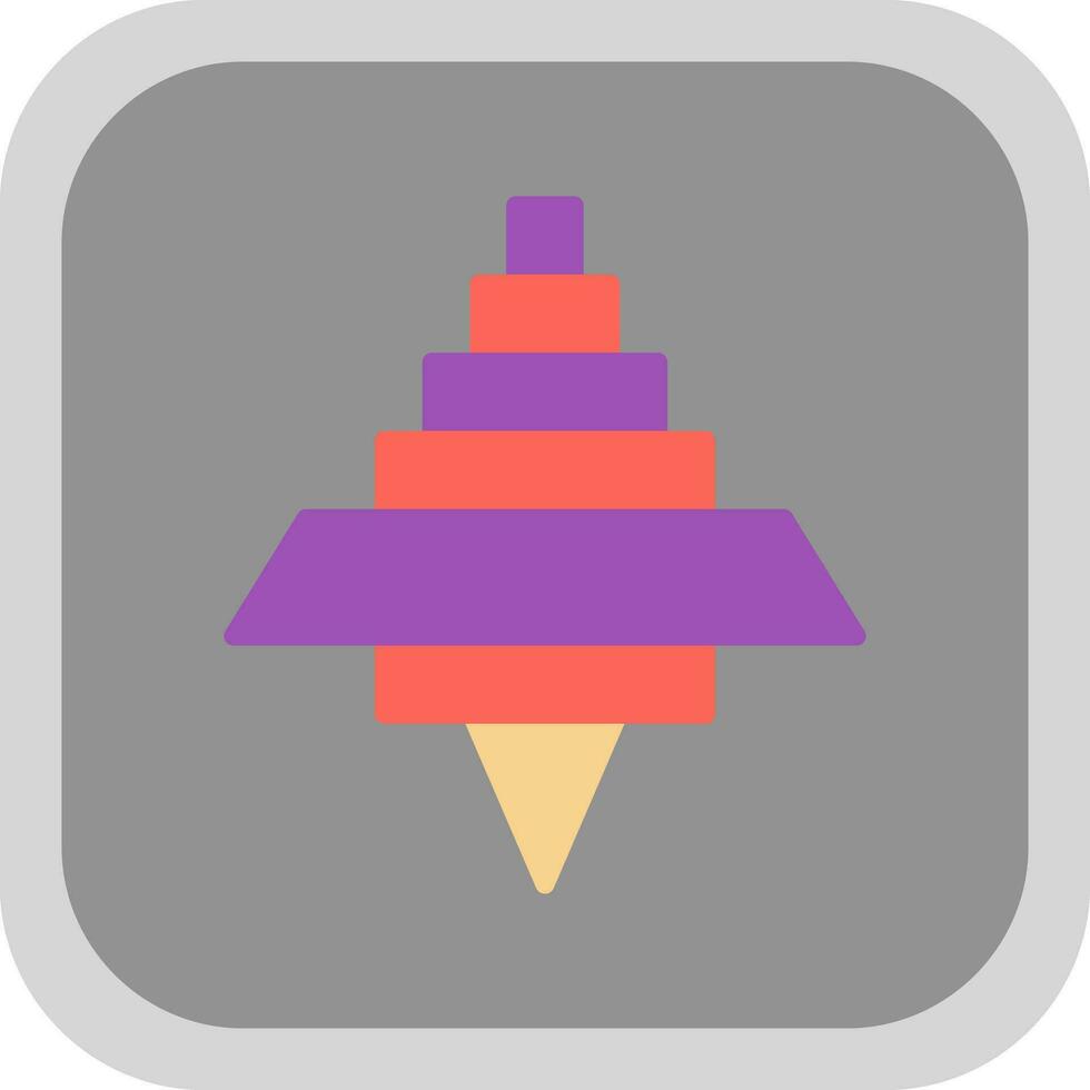 Spinning Top Vector Icon Design