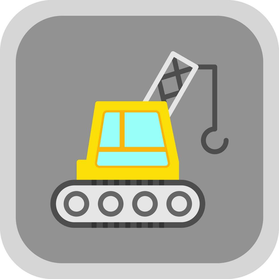 Crane Machine Vector Icon Design