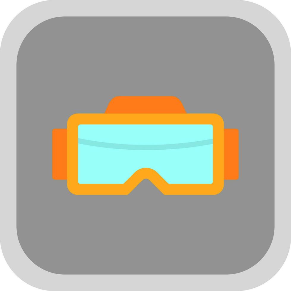 diseño de icono de vector de gafas vr