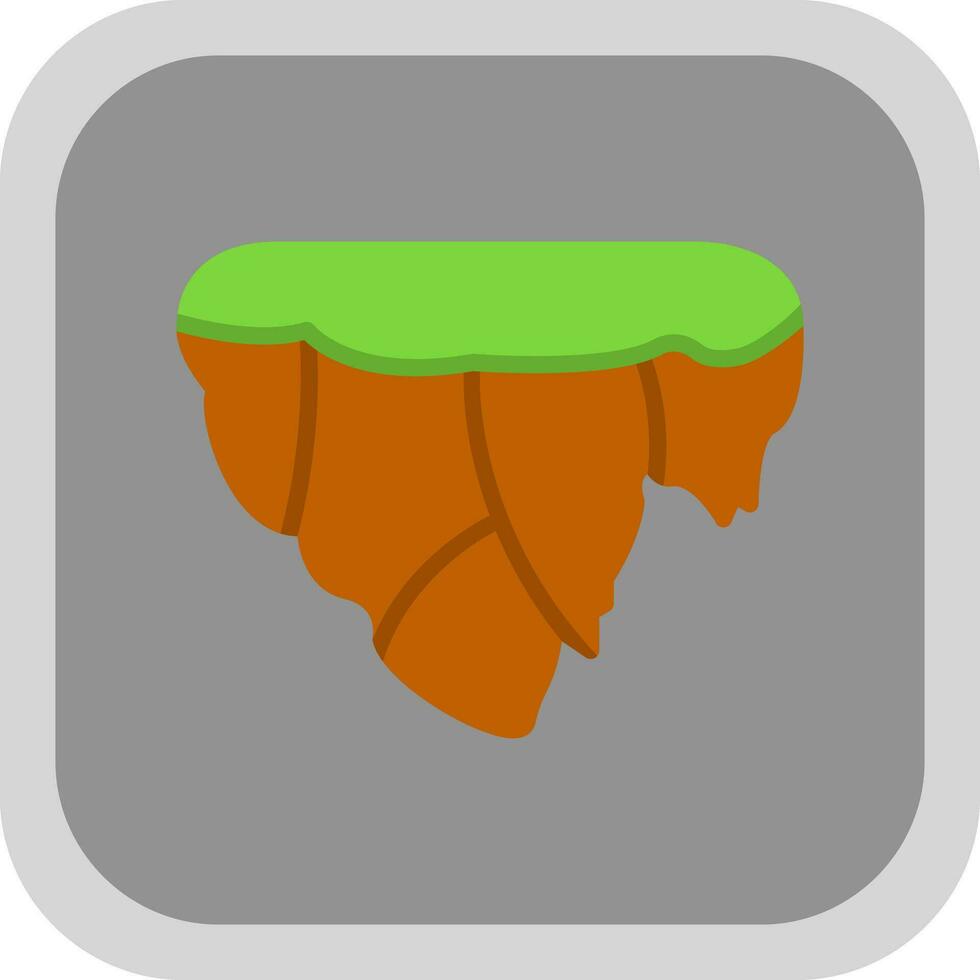 Floating Island Vector Icon Design