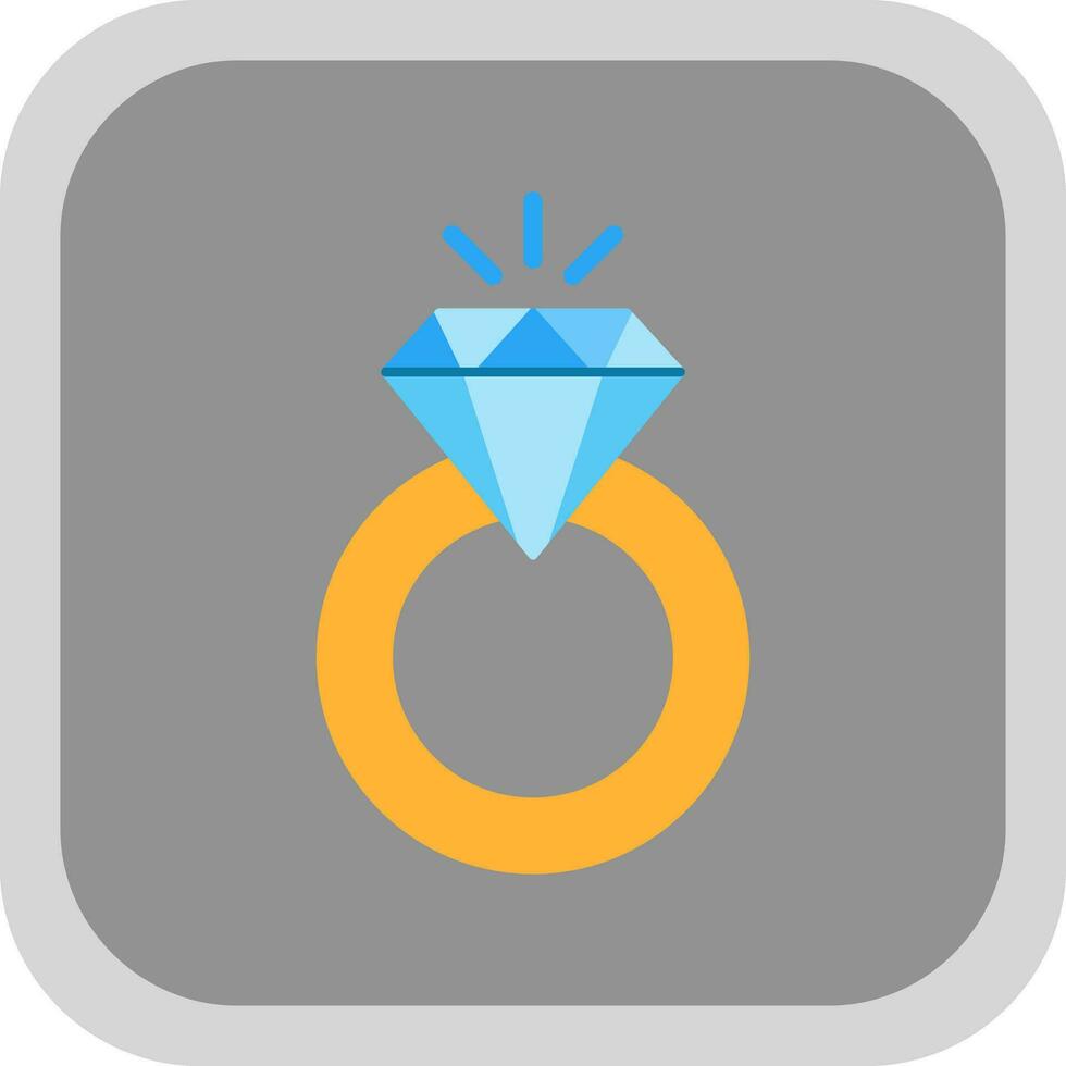 diseño de icono de vector de anillo de diamante