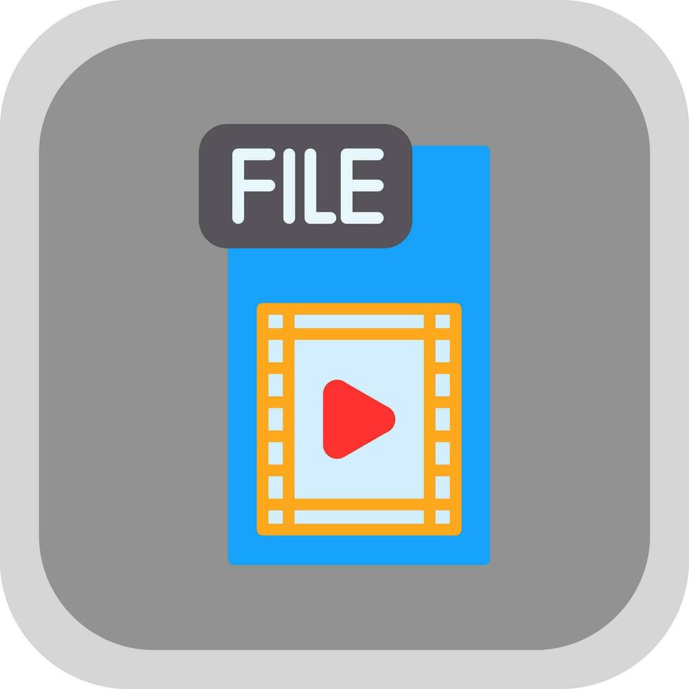 Video FIle Vector Icon Design