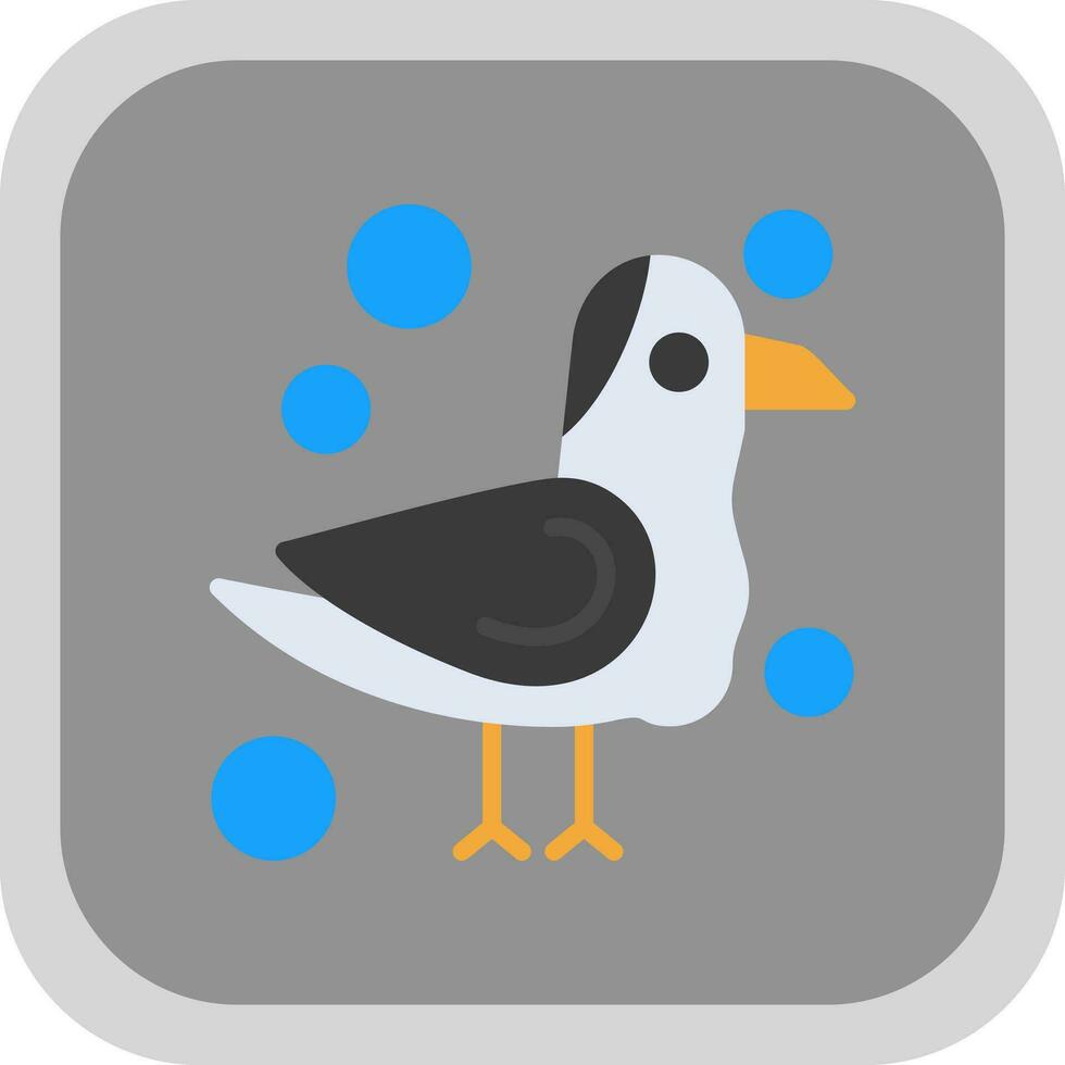 Seagull Vector Icon Design