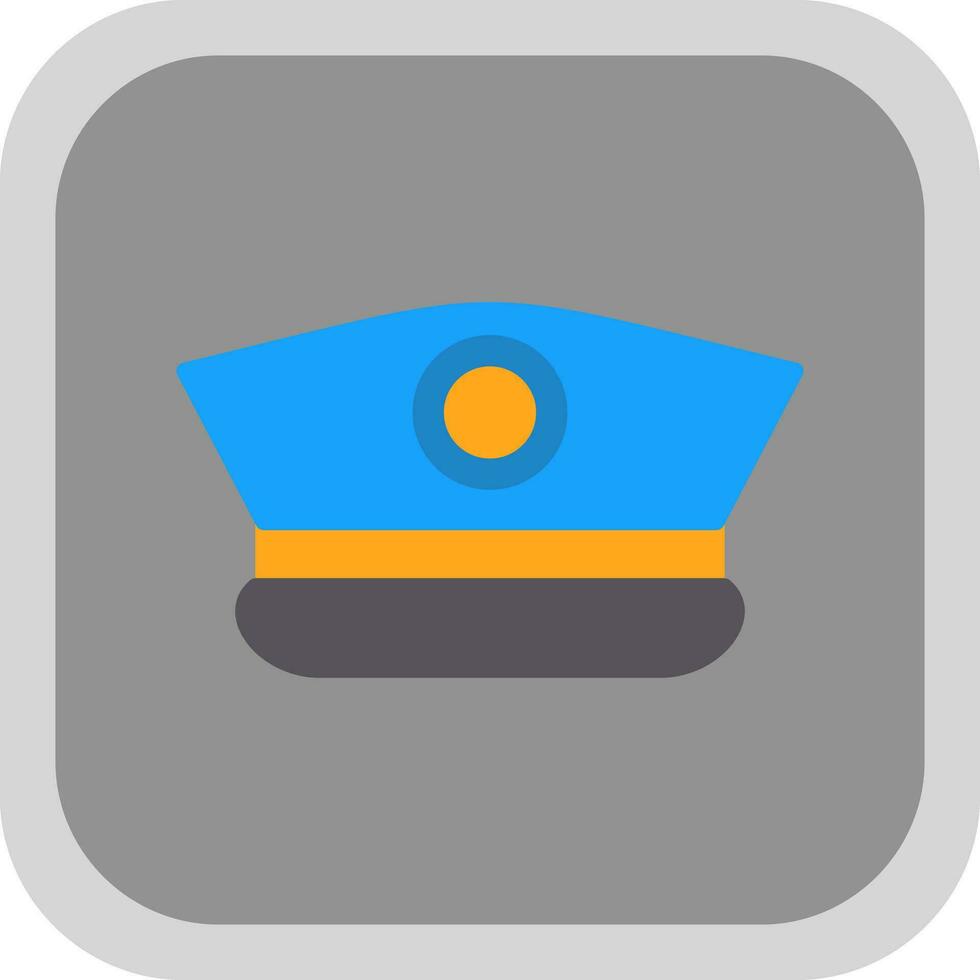 Captain Cap Vector Icon Design