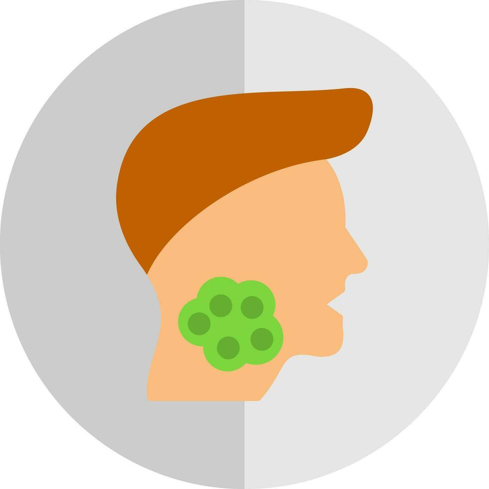 Throat Cancer Vector Icon Design