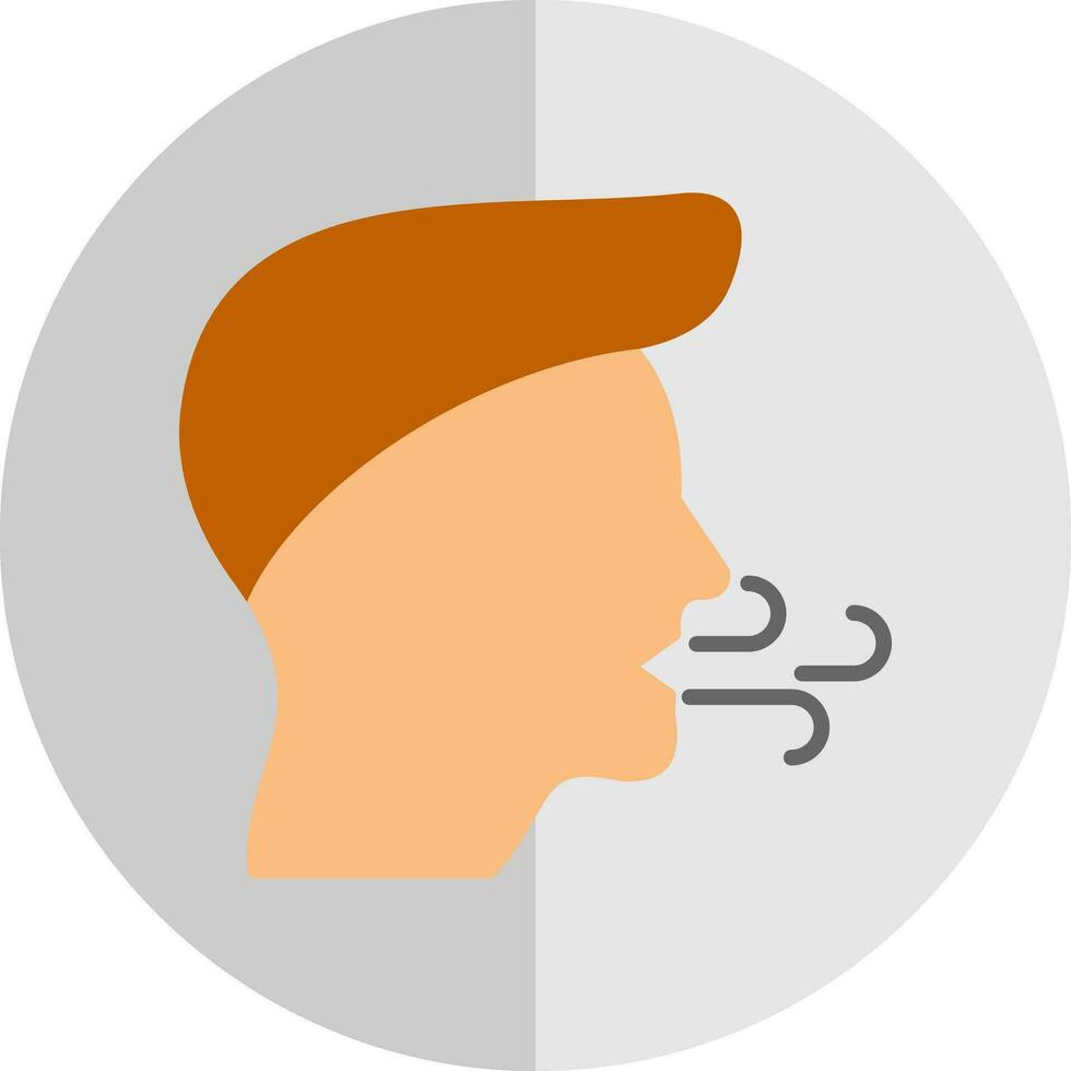 diseño de icono de vector de inhalación