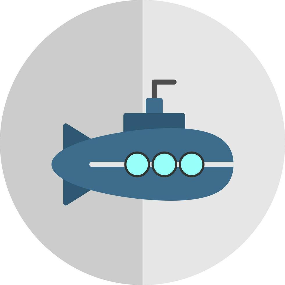 Submarine Vector Icon Design