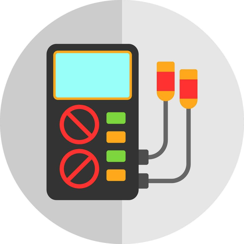 Voltmeter Vector Icon Design