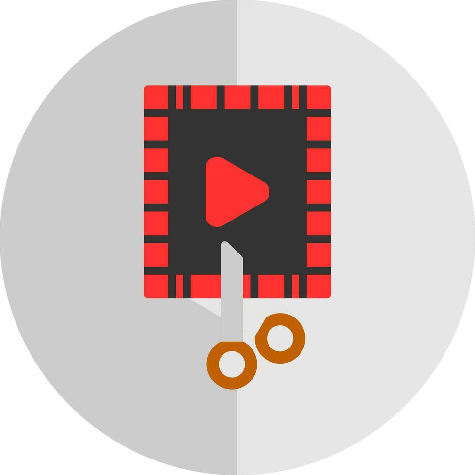 diseño de icono de vector de editor de video