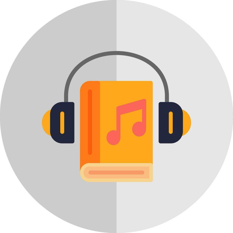 Audio Book Vector Icon Design