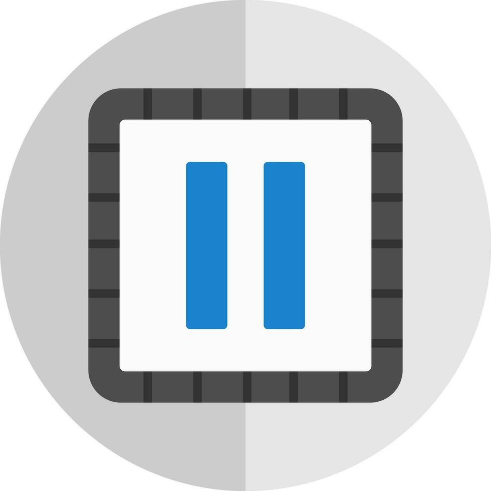 Stop Button Vector Icon Design