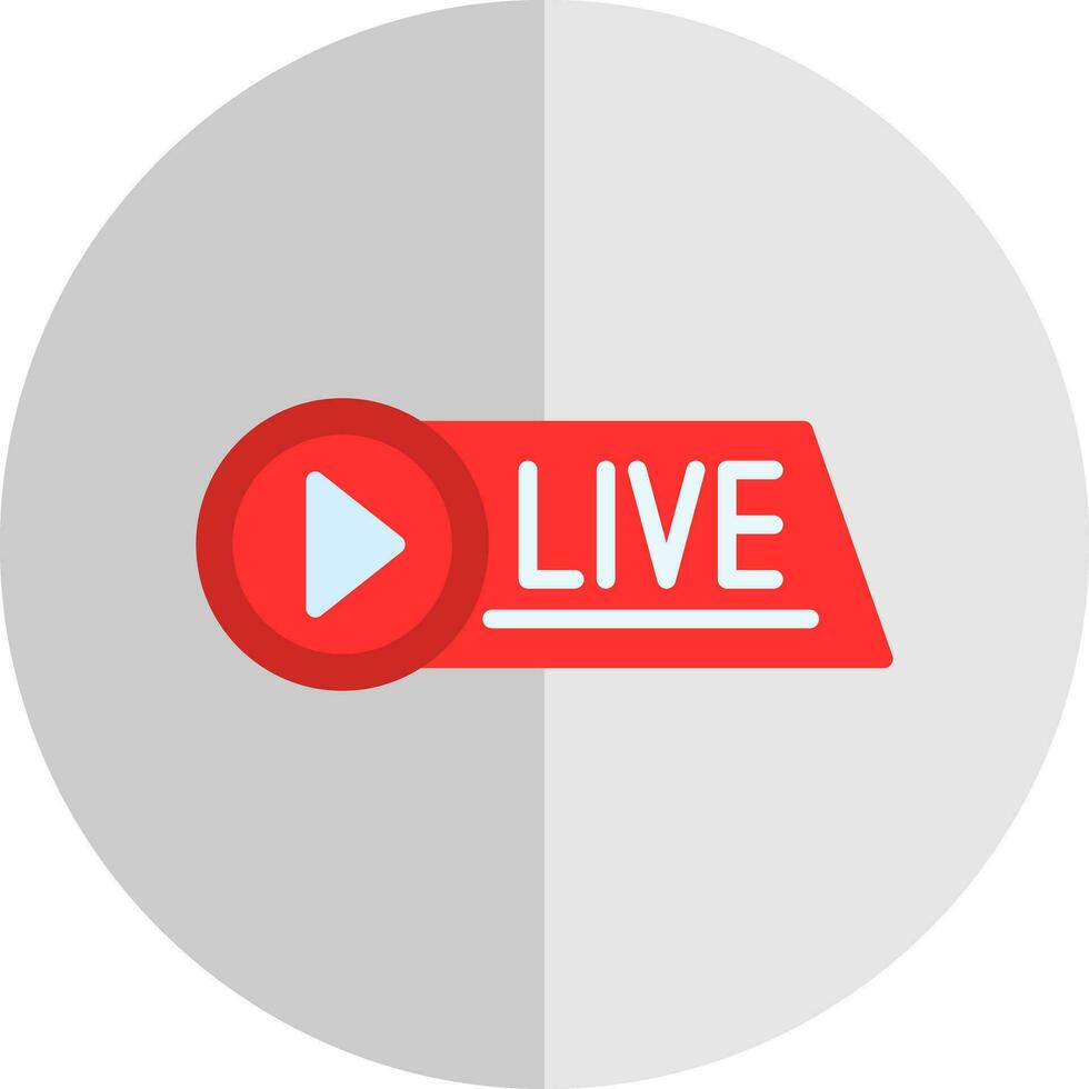 Live Streaming Vector Icon Design