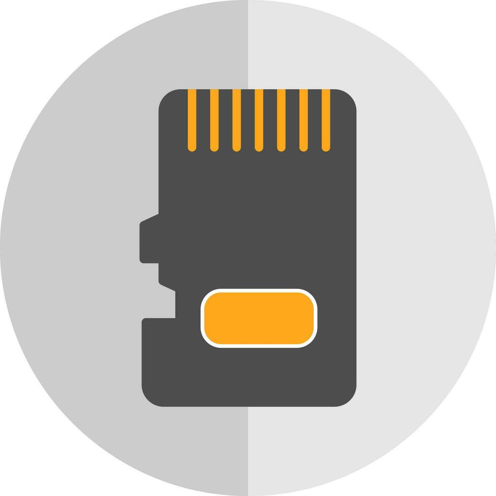Memory Card Vector Icon Design