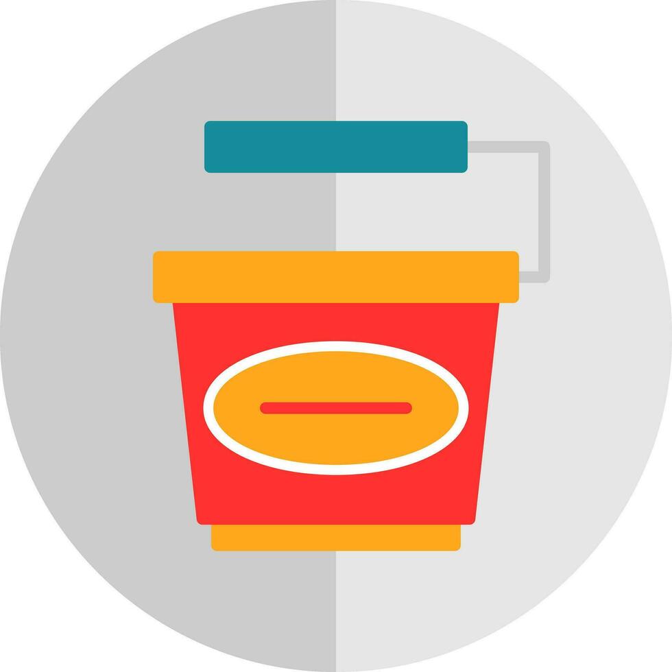 Bucket Vector Icon Design