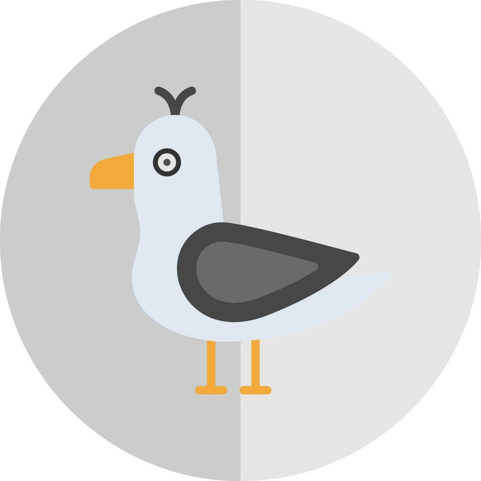 Seagull Vector Icon Design