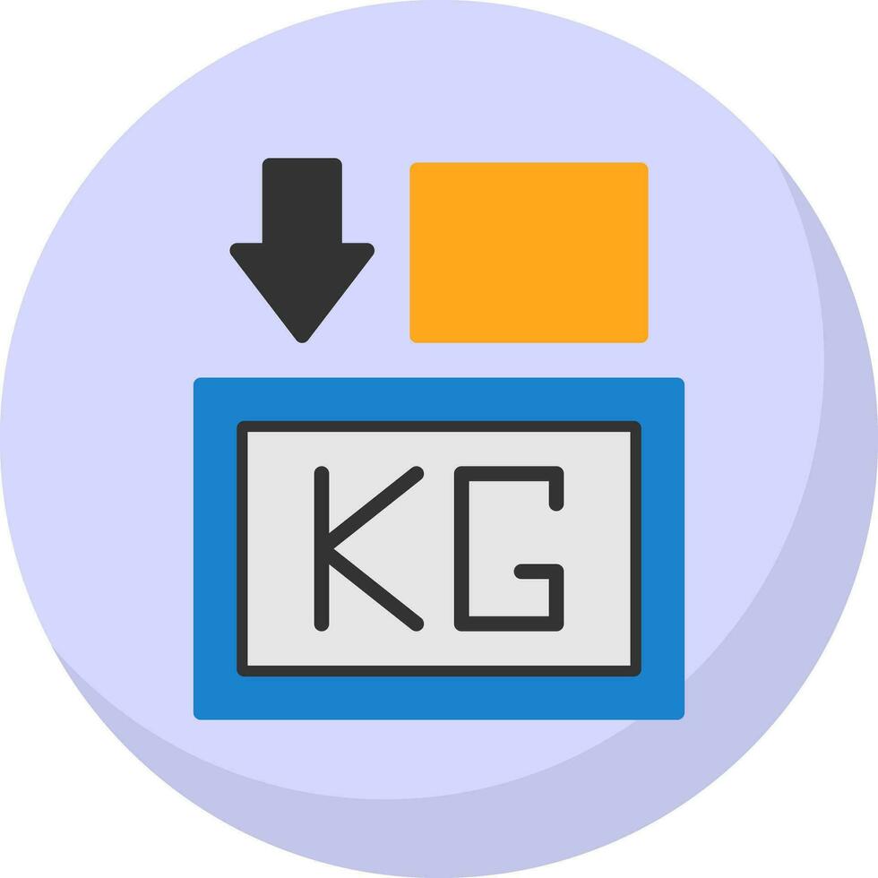 Weight Vector Icon Design