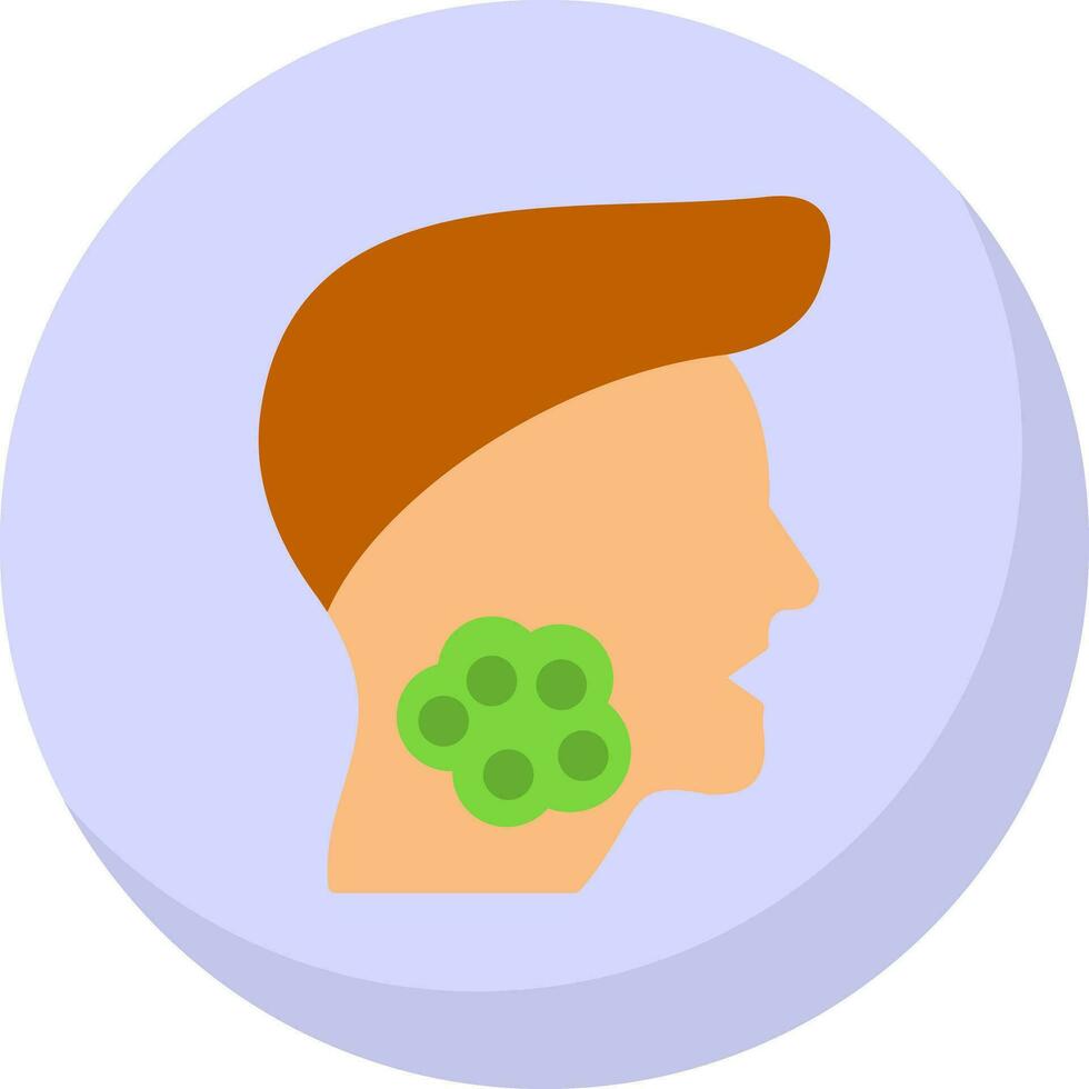 Throat Cancer Vector Icon Design