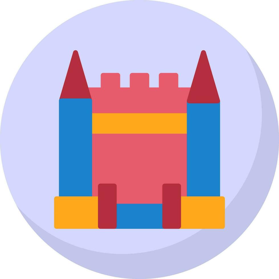 Inflatable Castle Vector Icon Design