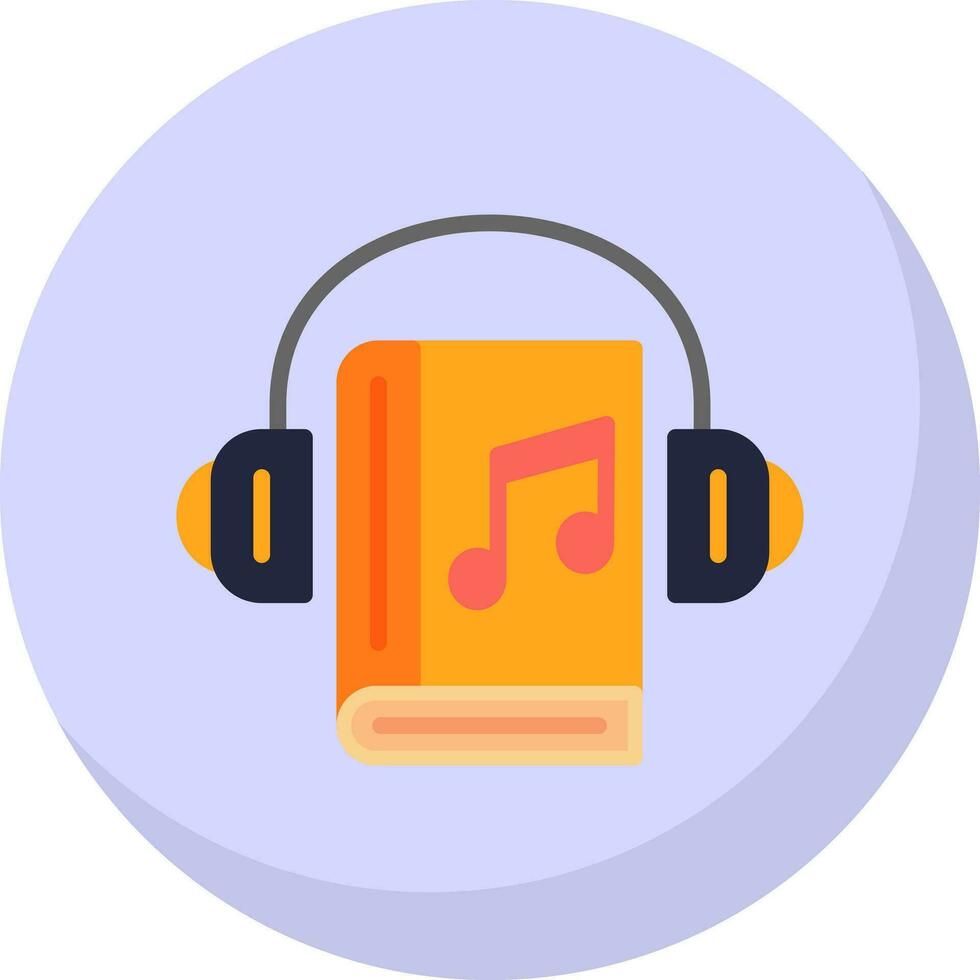 Audio Book Vector Icon Design