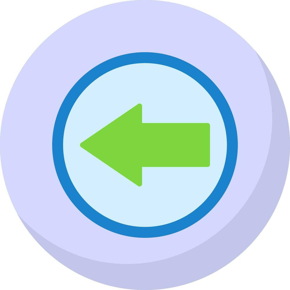 Left Arrow Vector Icon Design