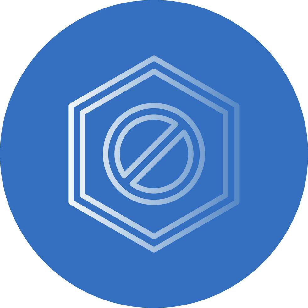 Wrong Way Vector Icon Design