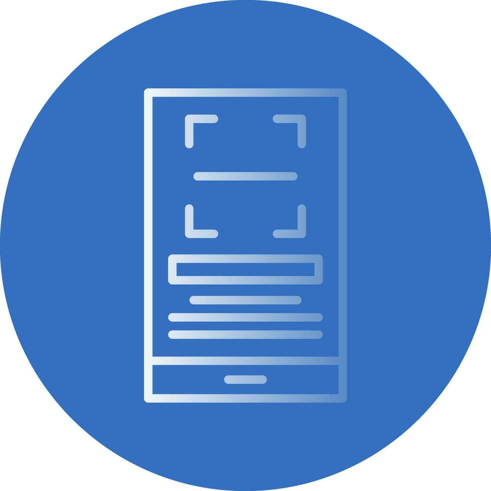 Qr Scan Vector Icon Design
