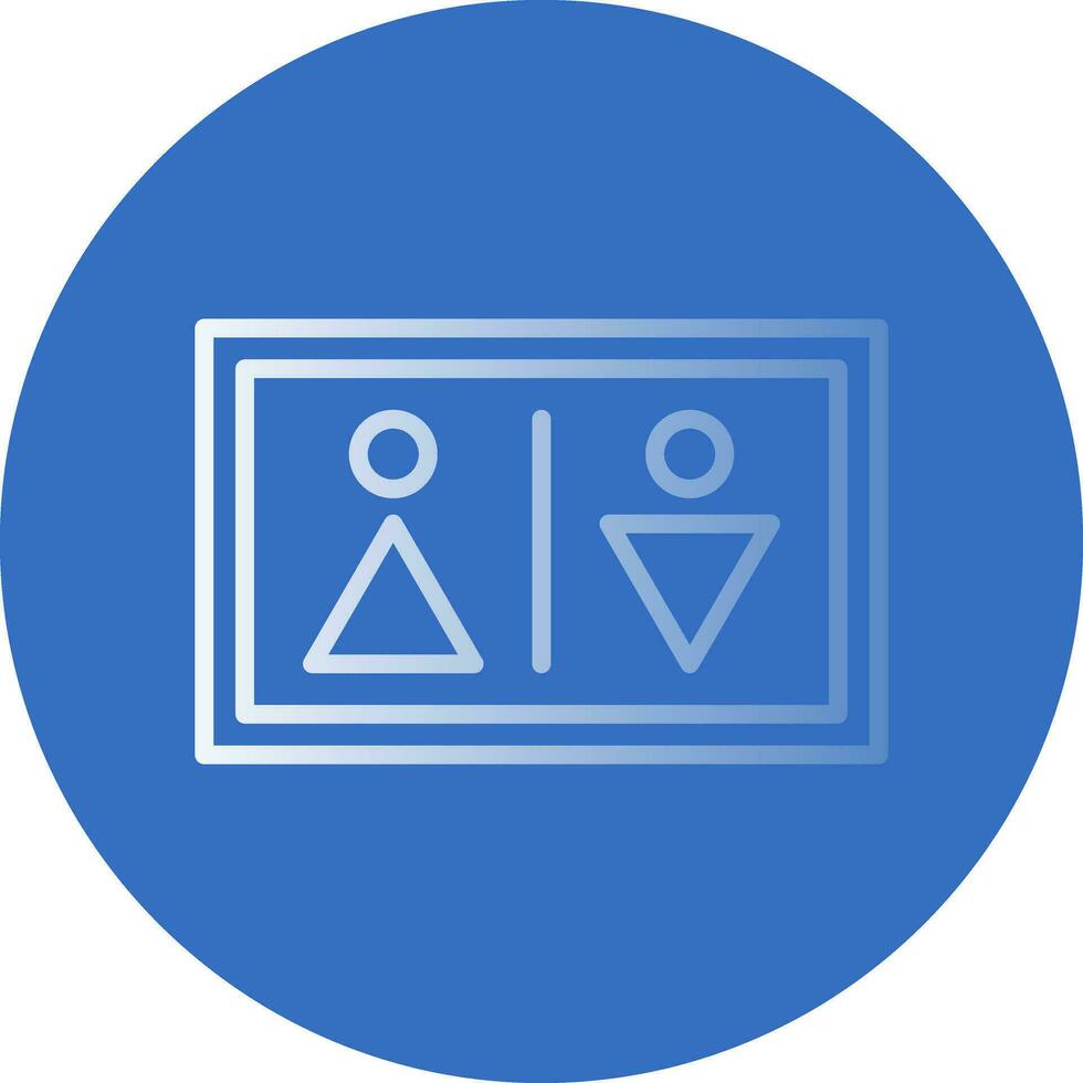 Bathroom Sign Vector Icon Design