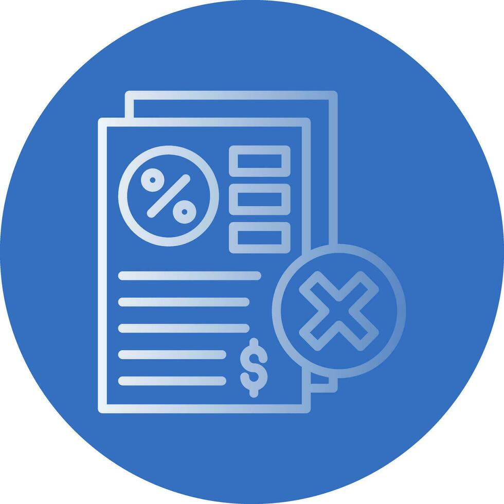 Rejected Vector Icon Design