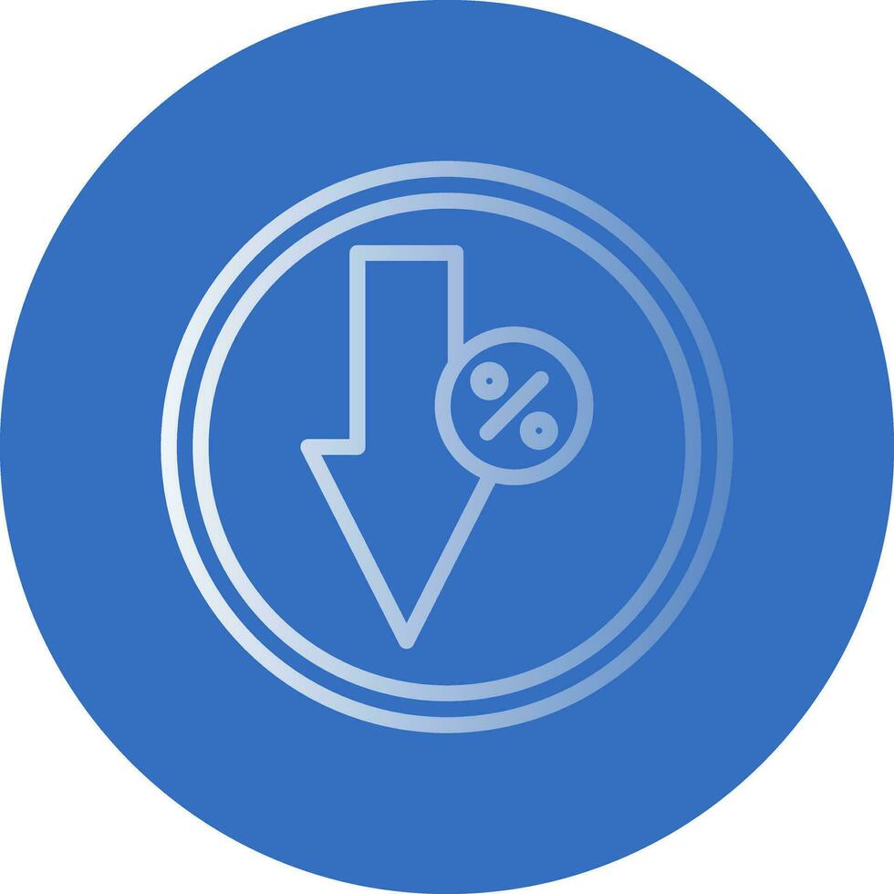 Down Vector Icon Design