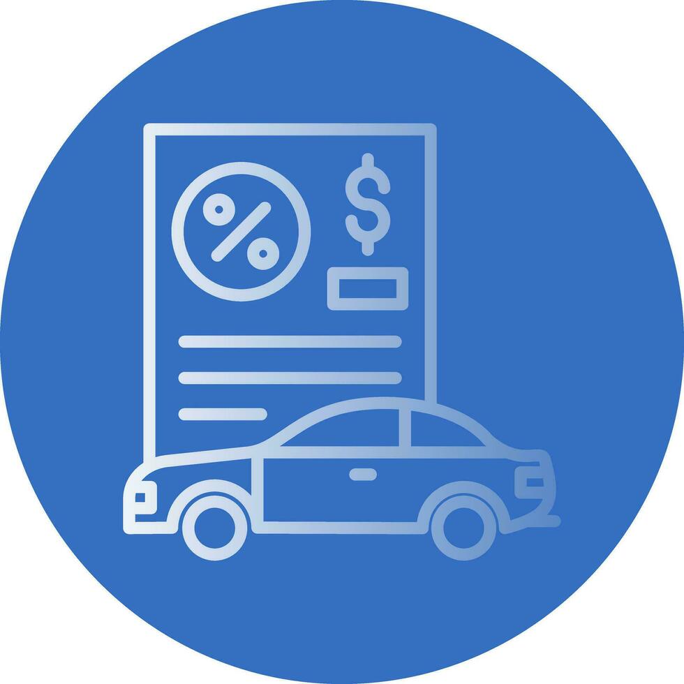 Car Loan Vector Icon Design