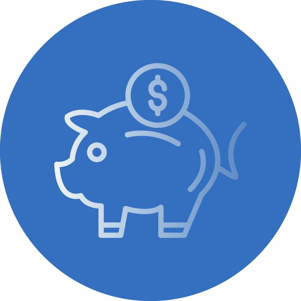 Piggy Bank Vector Icon Design